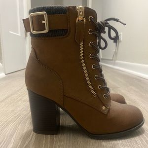 Thick heel boots